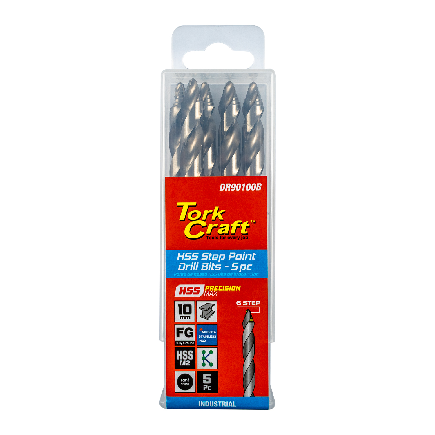 PRECISION-MAX STEP POINT HSS DRIL 5 PACK