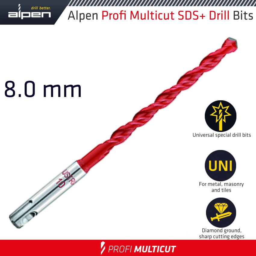 PROFI MULTICUT SDS DRILL BIT 8 X