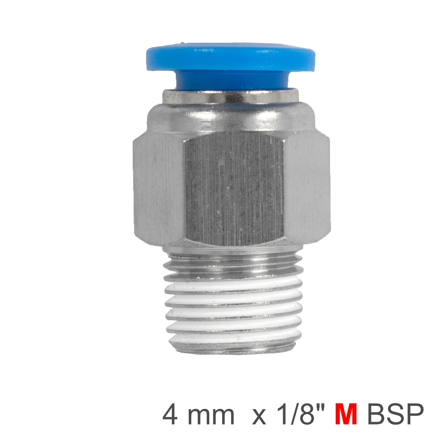 PU HOSE FITTING STRAIGHT STUD -1/8 M