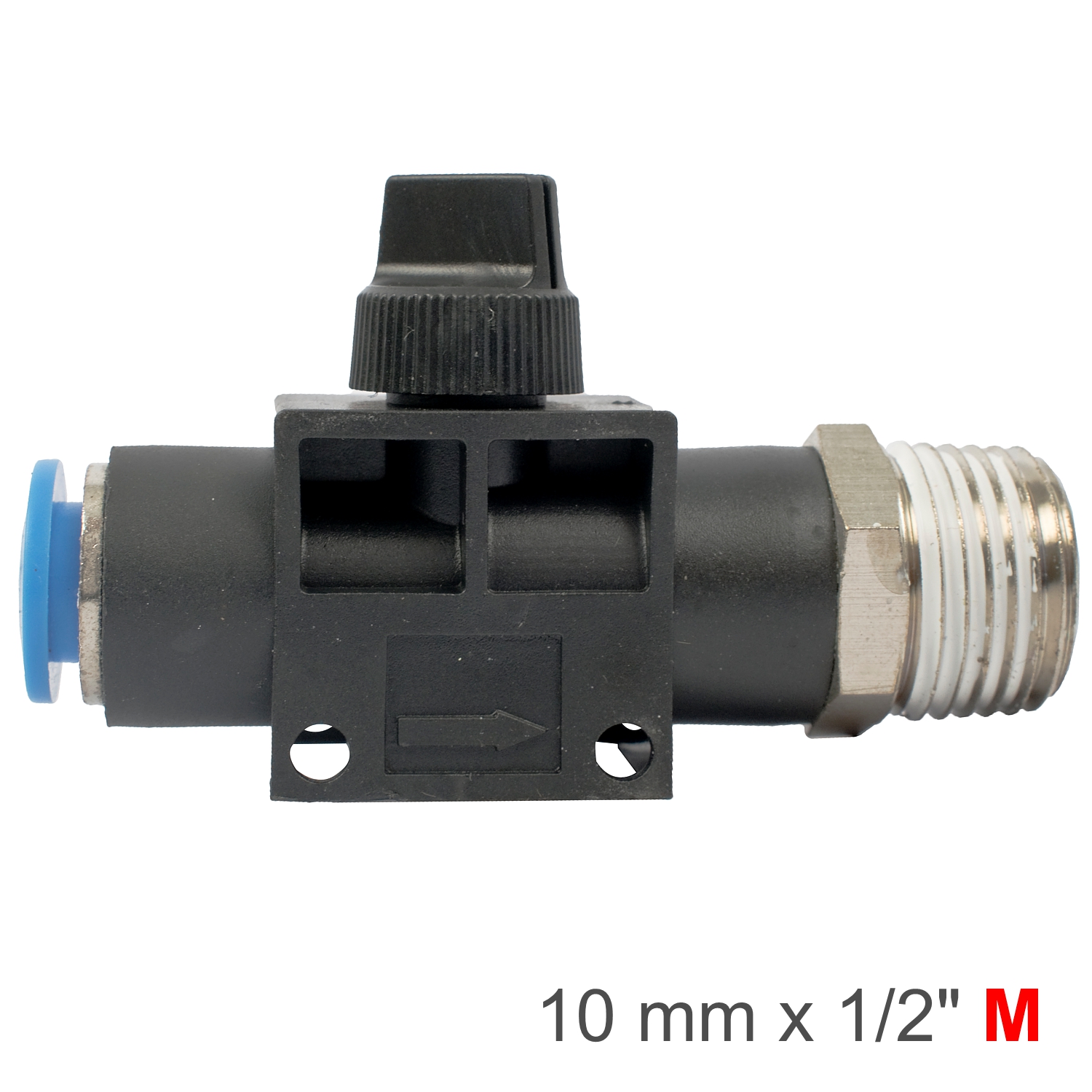 PU HOSE FITTING VALVE X 1/2'M