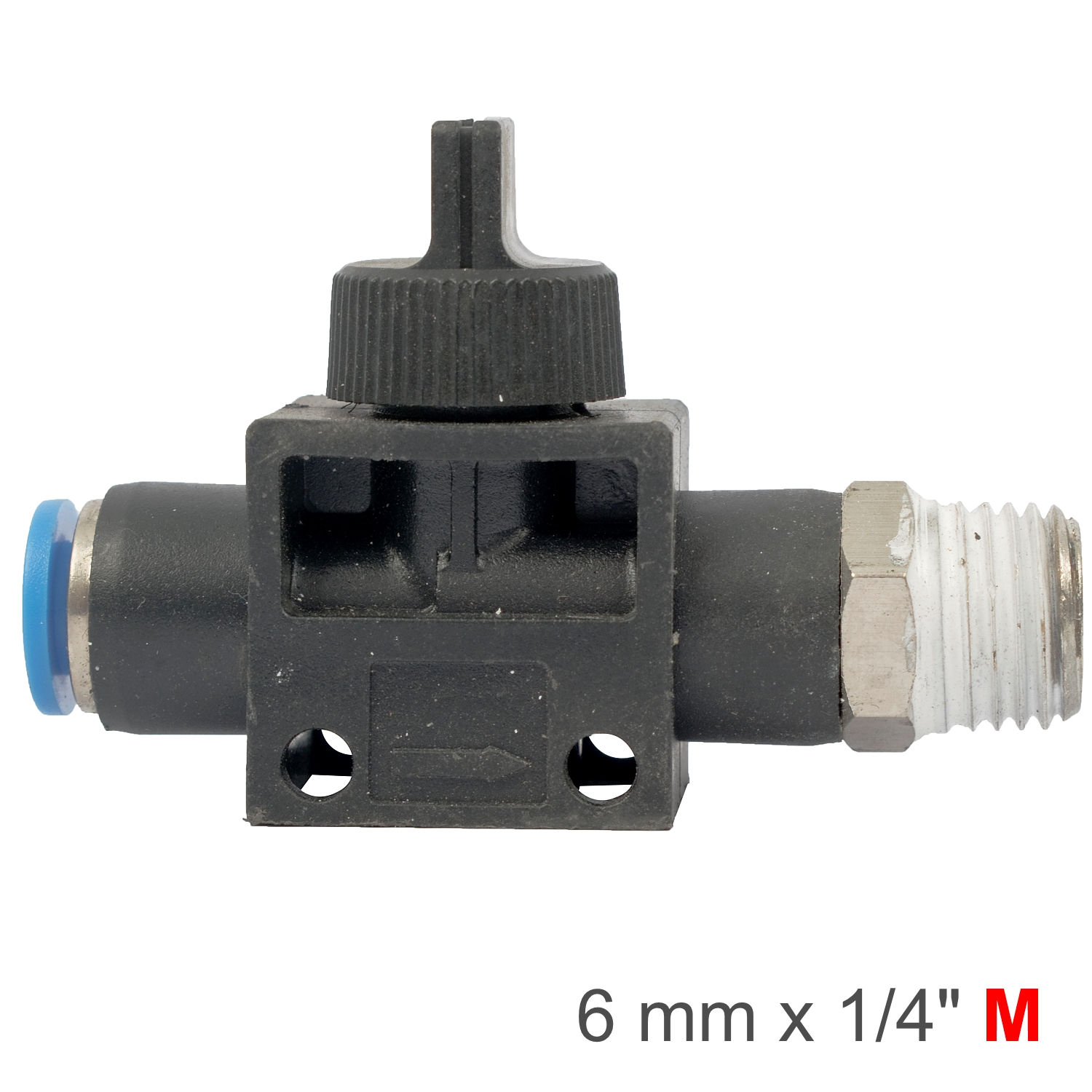 PU HOSE FITTING VALVE X 1/4'M