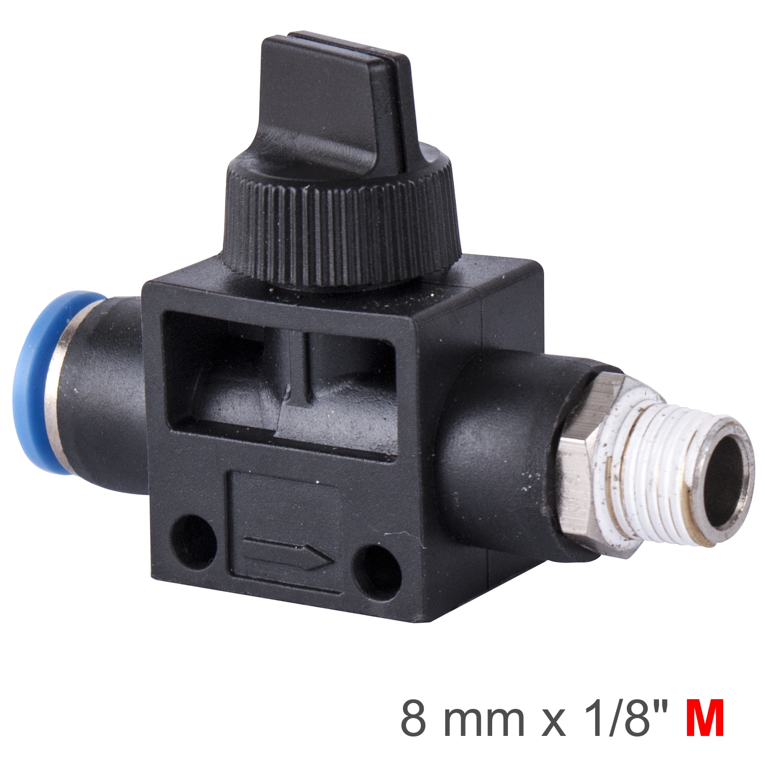 PU HOSE FITTING VALVE X 1/8'M