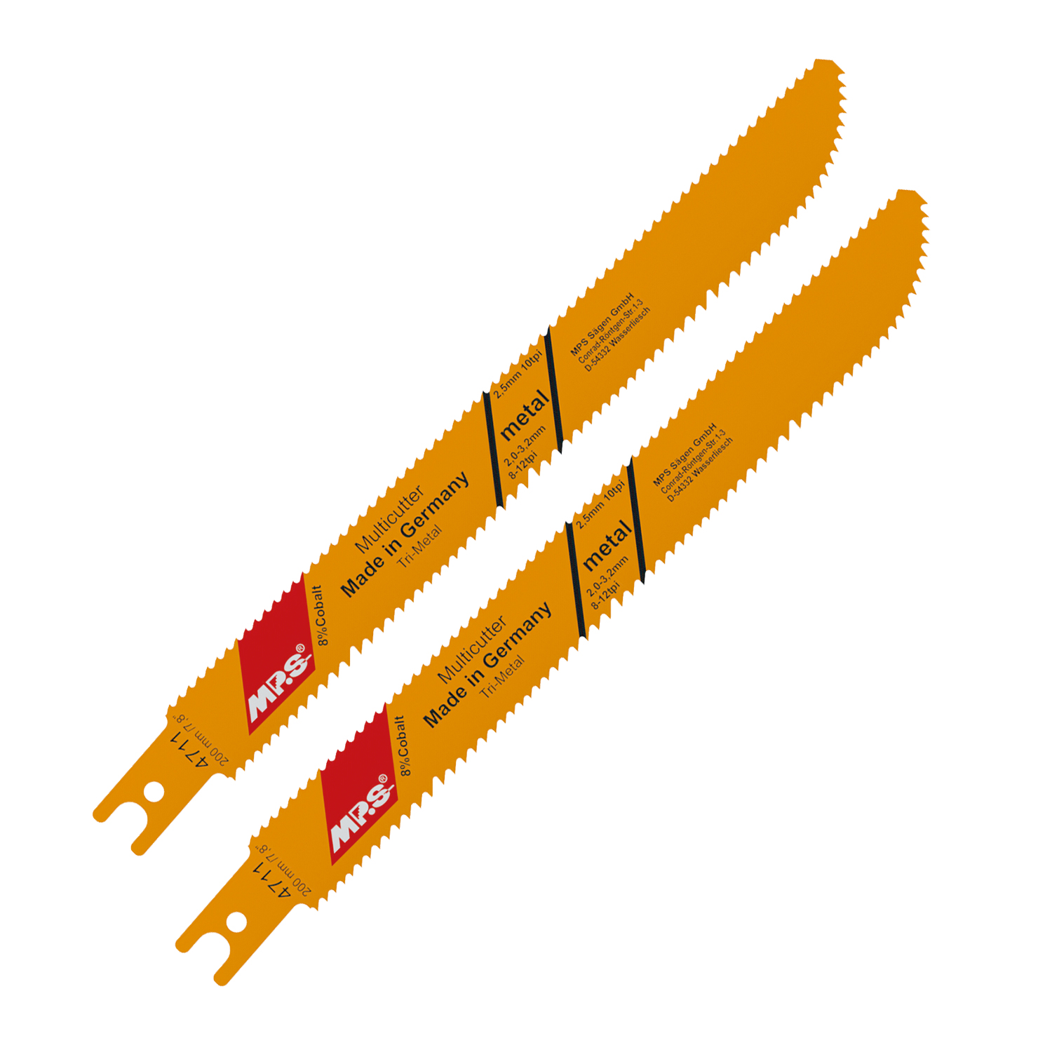 SABRE SAW METAL&WOOD MULTICUTTER U-SHANK 12TPI-10TPI 2/PK