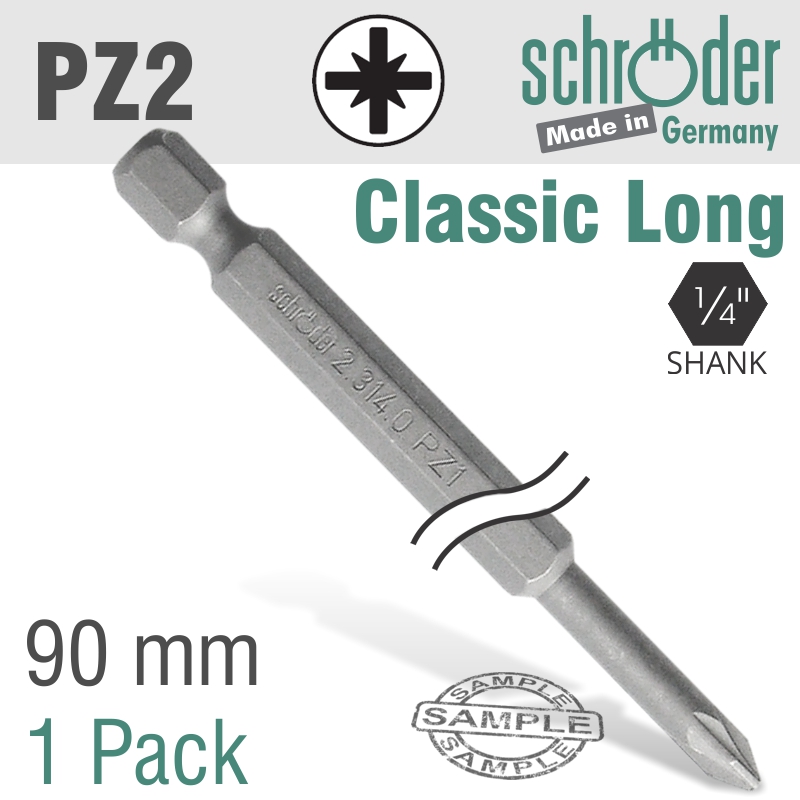 Schroder Pozi No Num Size Power Bit 1Cd