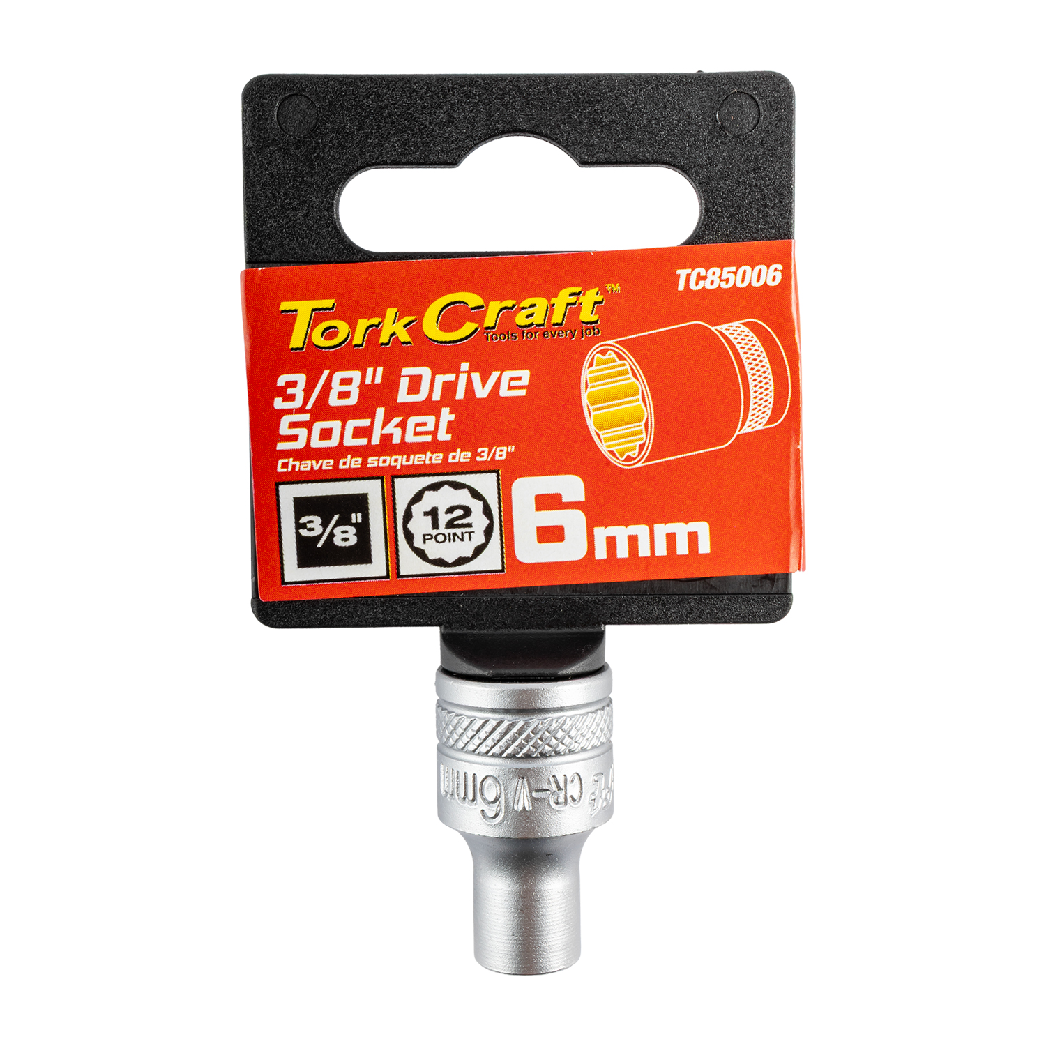 SOCKET 3/8'DR 12PT CRV