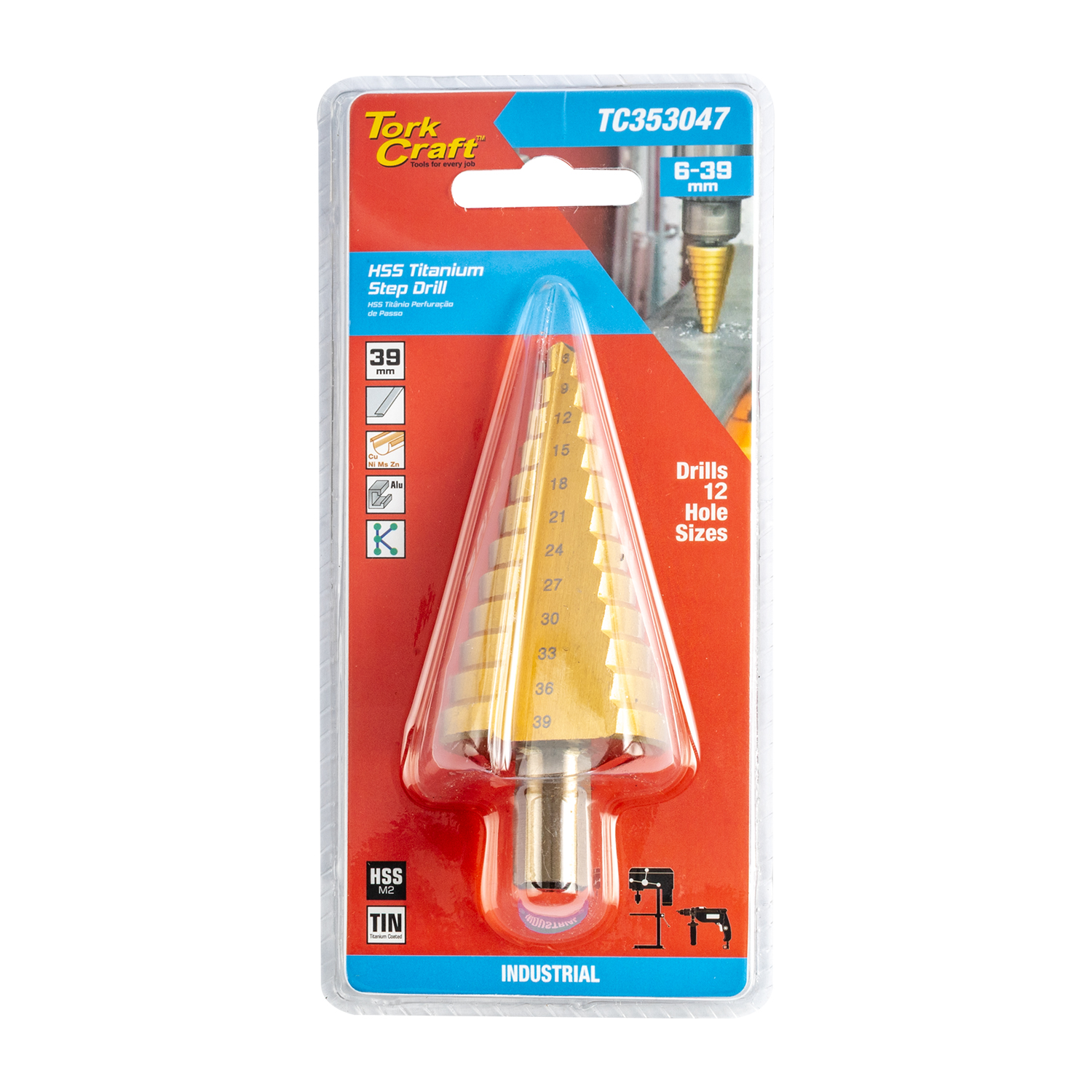 STEP DRILL HSS 6- M2 CARDED