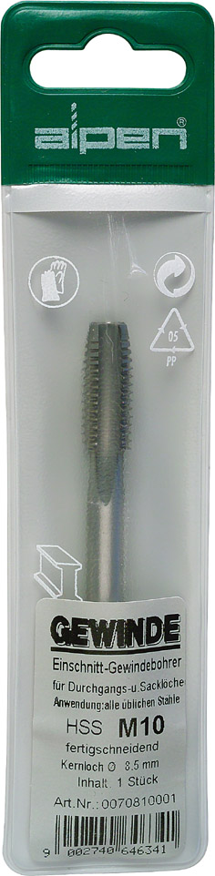 TAP HSS IN POUCH PITCH