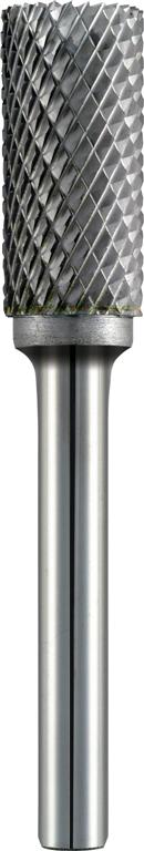TC ROTARY BURR CYL CW FRONT CUT FOR HARD METALS