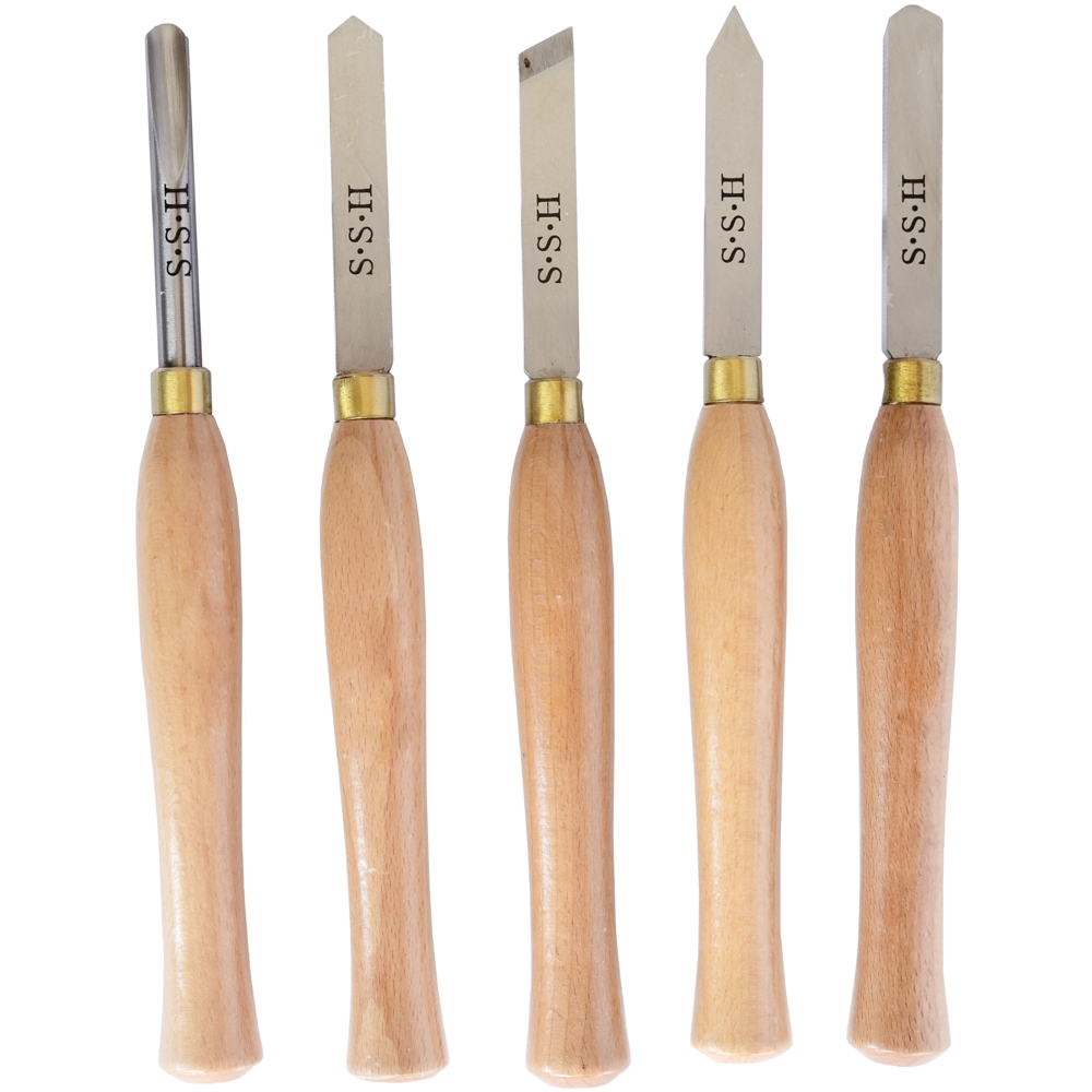 Tork Craft Chisel Set Wood Turning Size Hss Num Piece Wood Case