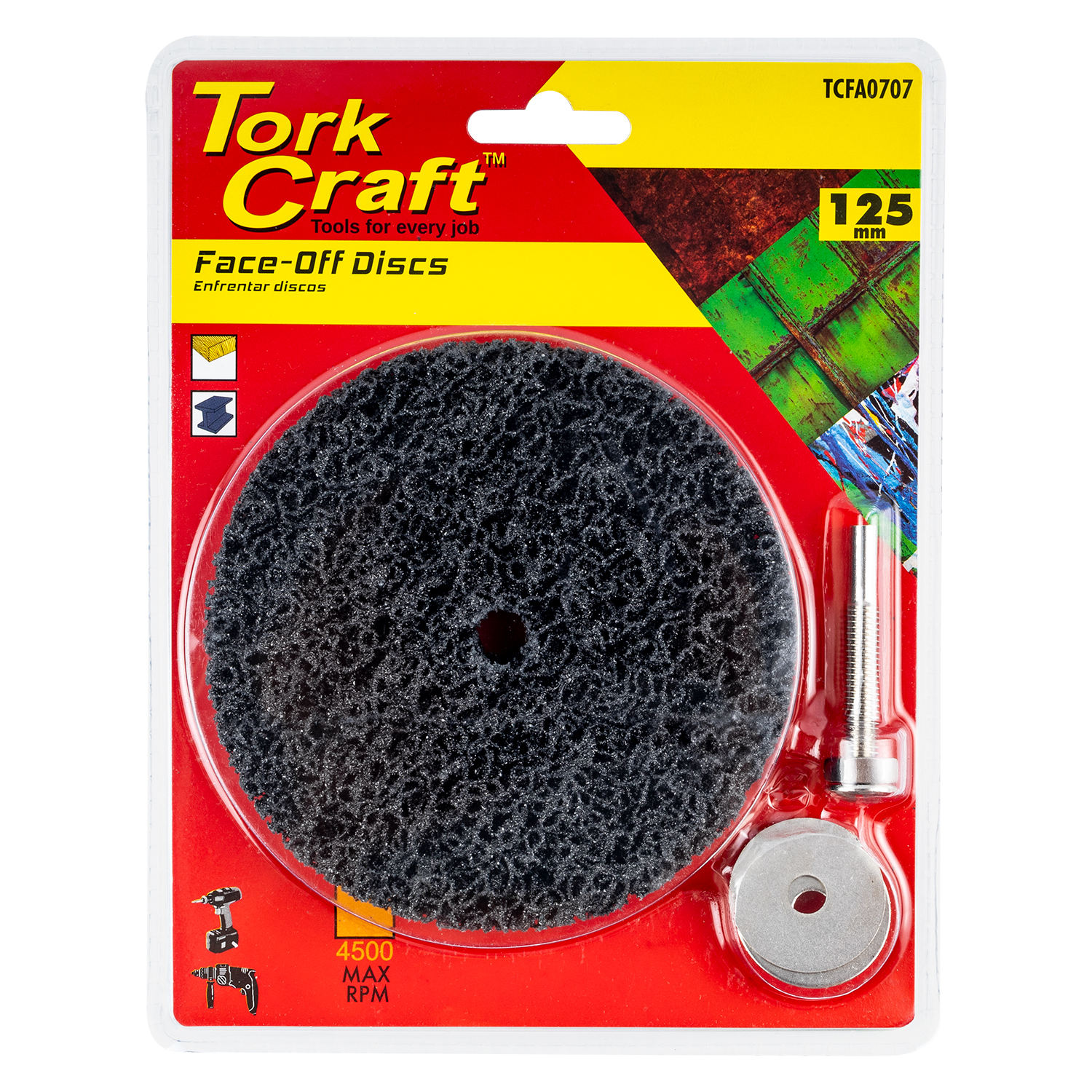 Tork Craft Face Off Disc Arbor Size Carded Drill