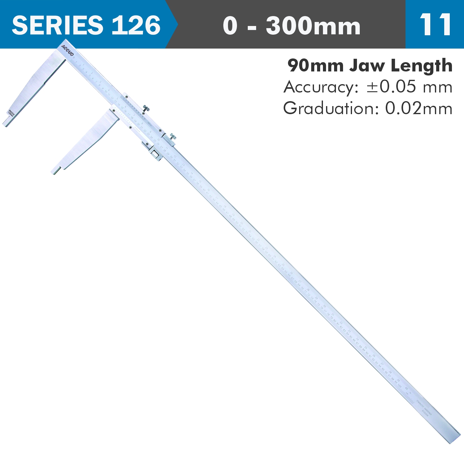 VERNIER CALIPER ACC. GRAD S/STEEL