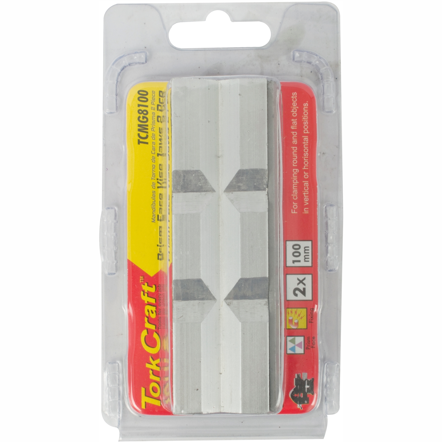 VICE JAWS MAGNETIC ALUM. X 2PC PRISM FACE