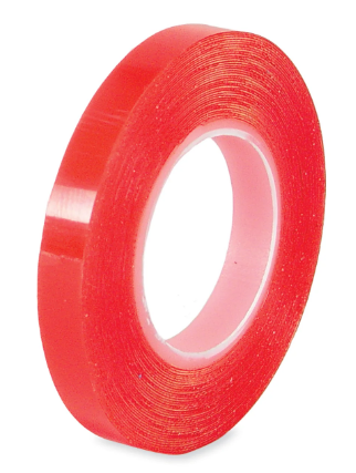 D/S PET TAPE | 18MMX25M | RED LINER