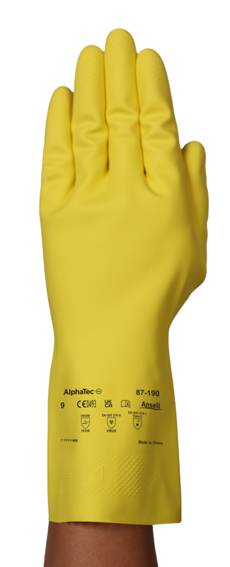 ALPHATEC® YELLOW H/HOLD GLOVES | XLARGE