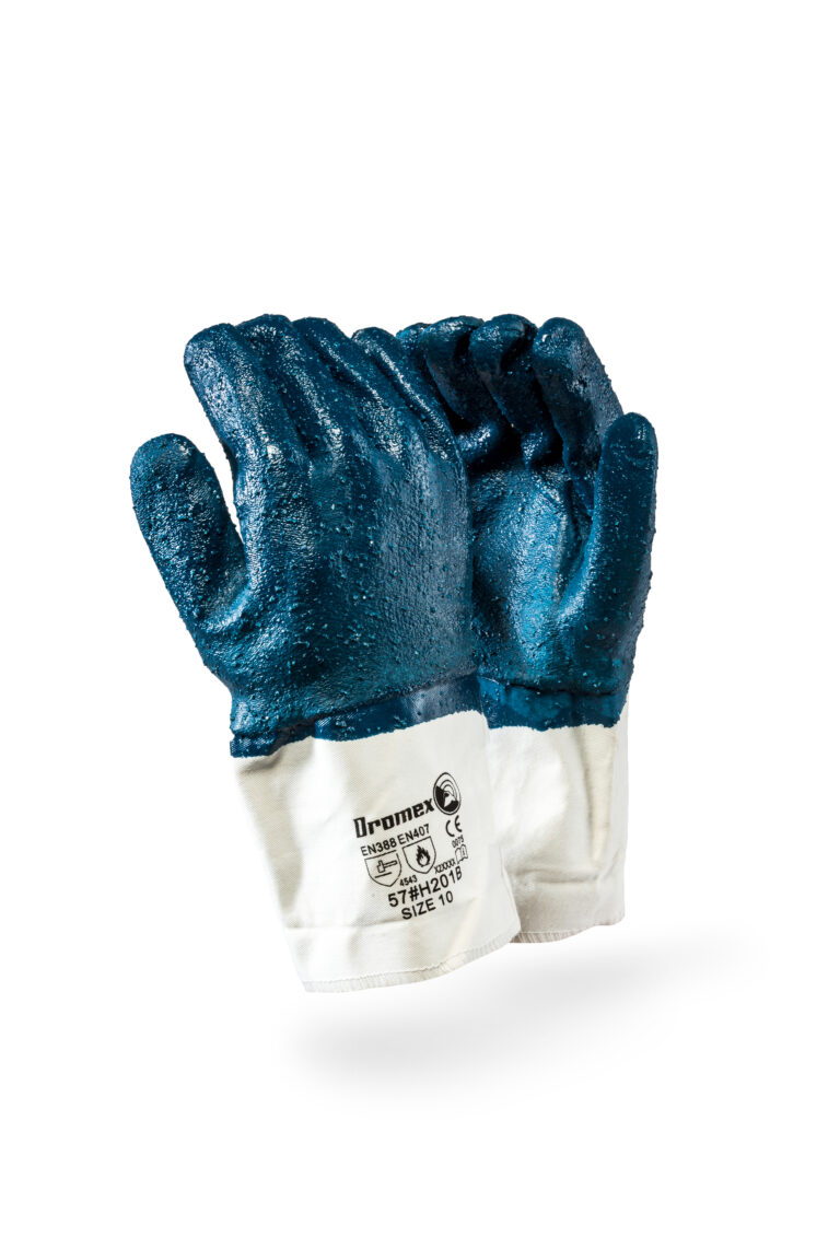 DROMEX® | TAEKI5 NAVY ROUGH PALM NITRILE | 10