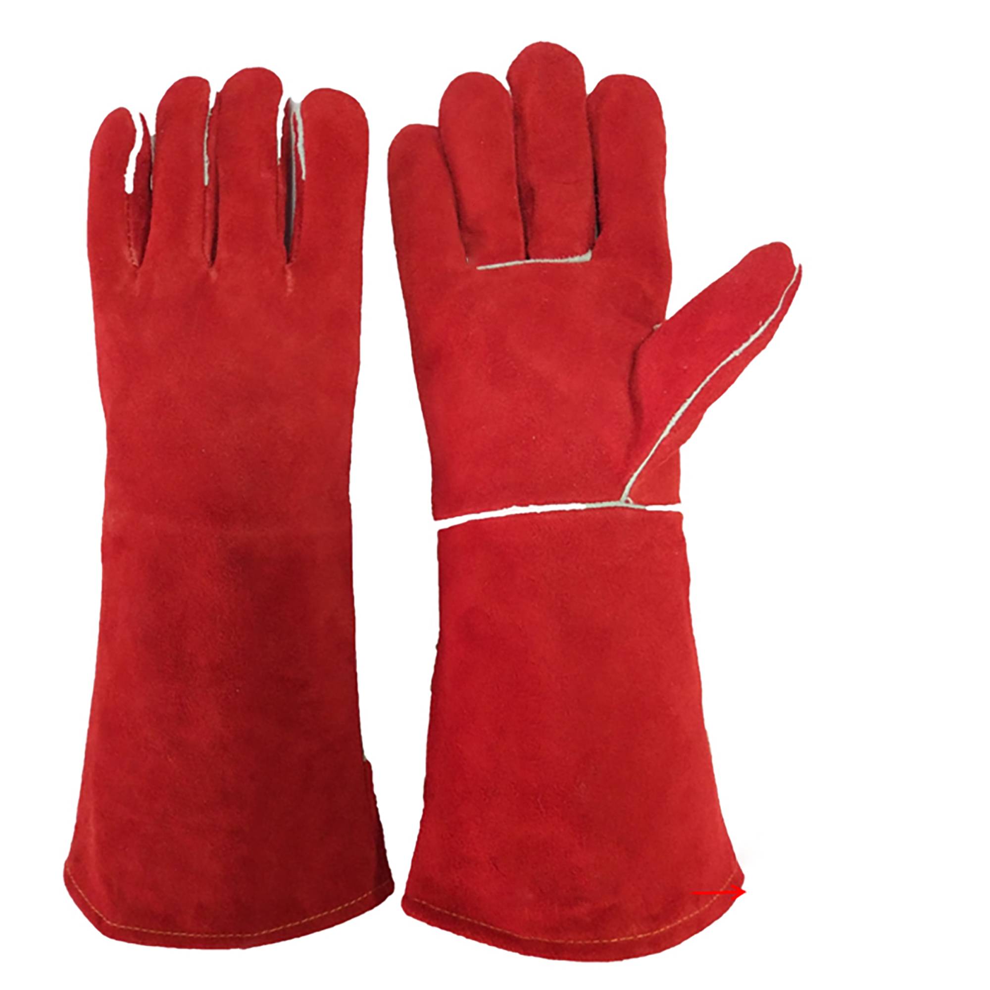 HEAT RESISTANT GLOVES | RED | ELBOW LENGTH
