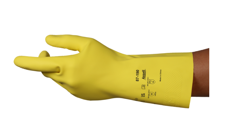 ANSELL® YELLOW HOUSEHOLD GLOVES 87-190