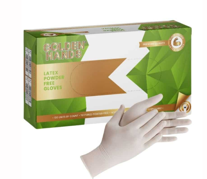 LATEX GLOVES | POWDER FREE | LARGE
