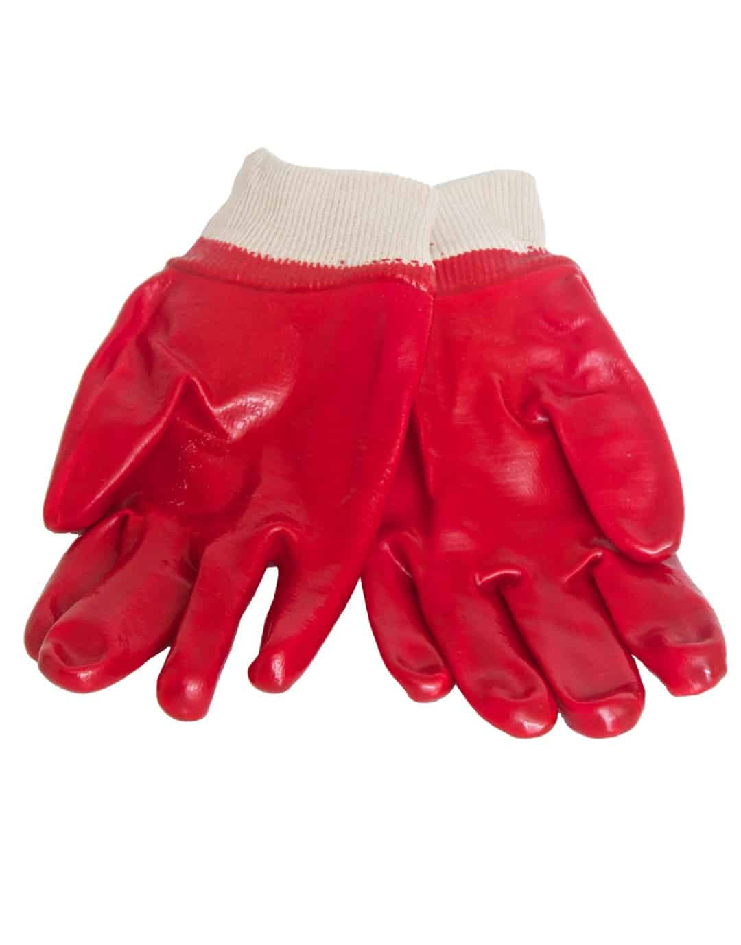 RED PVC GLOVES | WRIST LENGTH