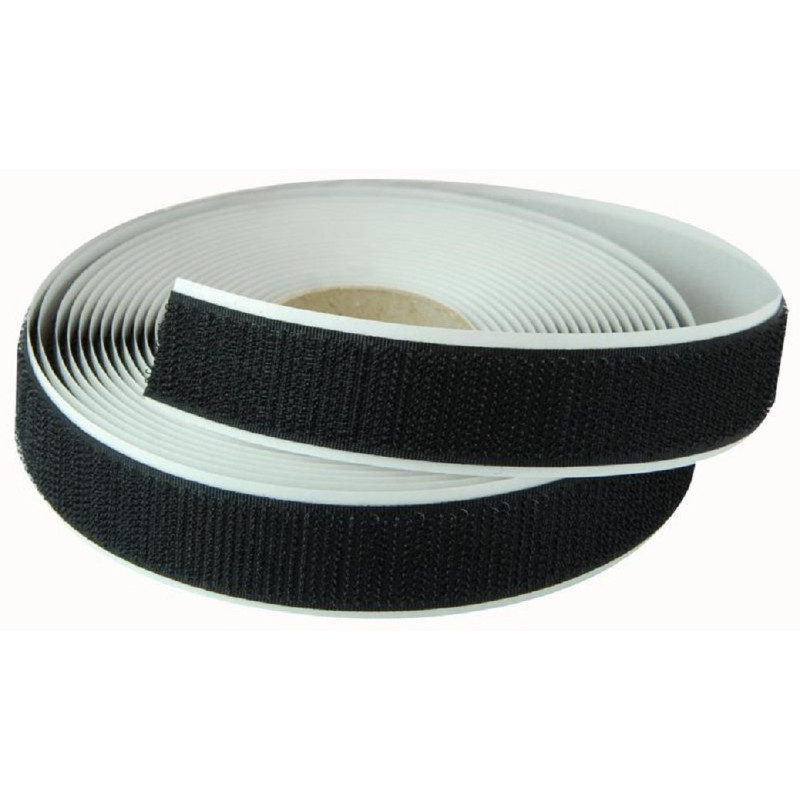 BLACK HOOK | WITH ADHESIVE | 25MM