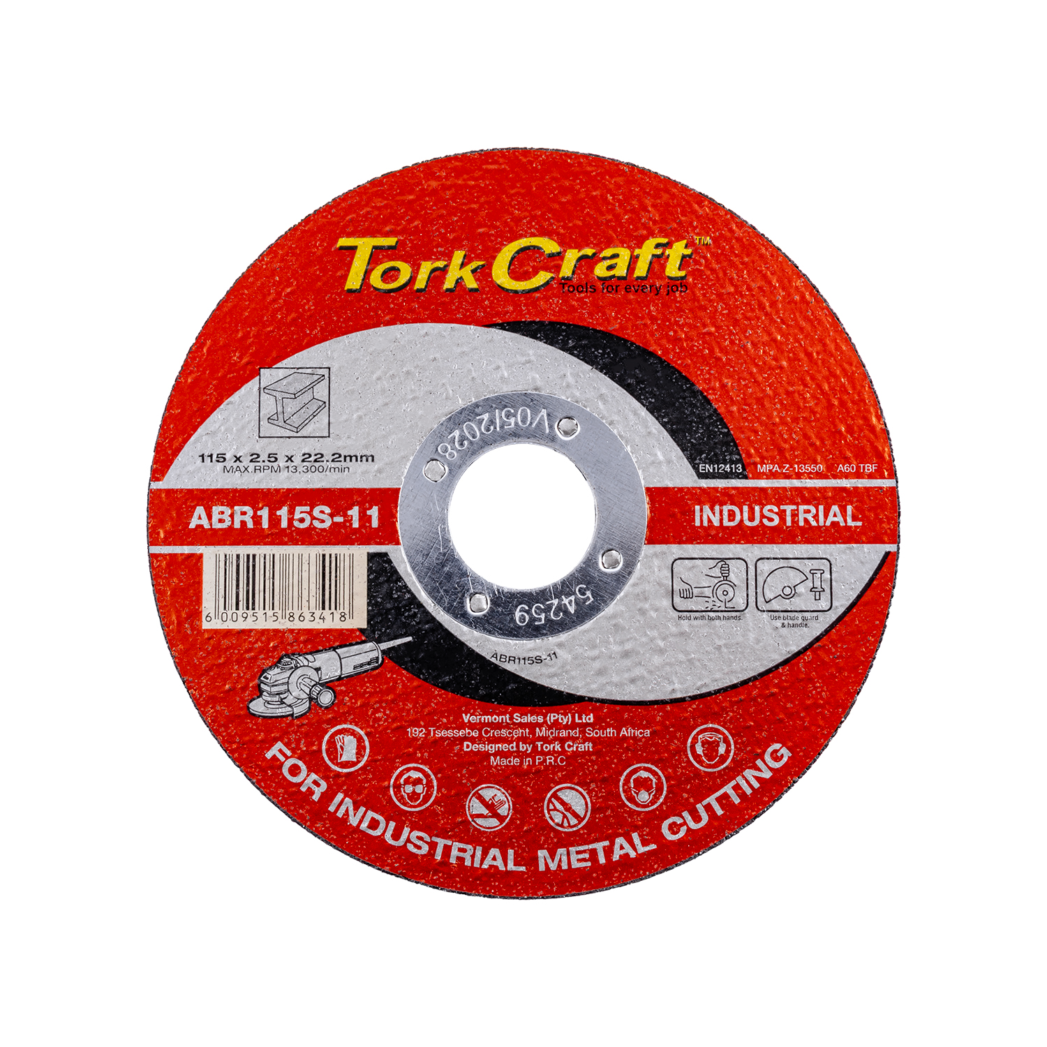 Cutting Disc Industrial Metal X 22.2 Mm