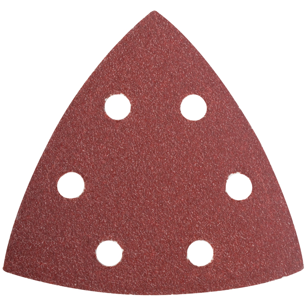 Sanding Triangle Sheet 94x94x94mm 5/Pack W/Holes Hook & Loop