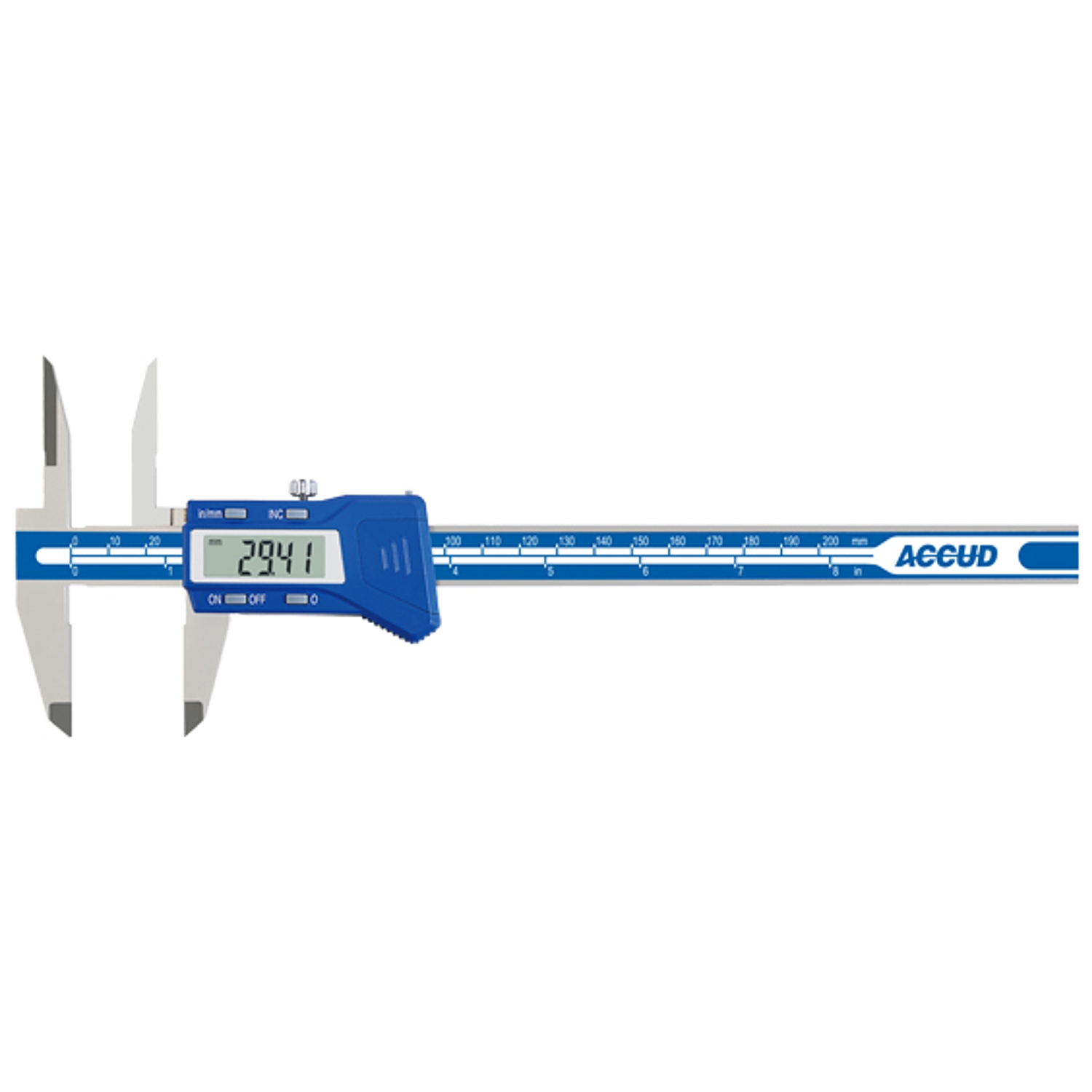 Digital Caliper With Long Upper Jaws 0.01mm/0.0005'