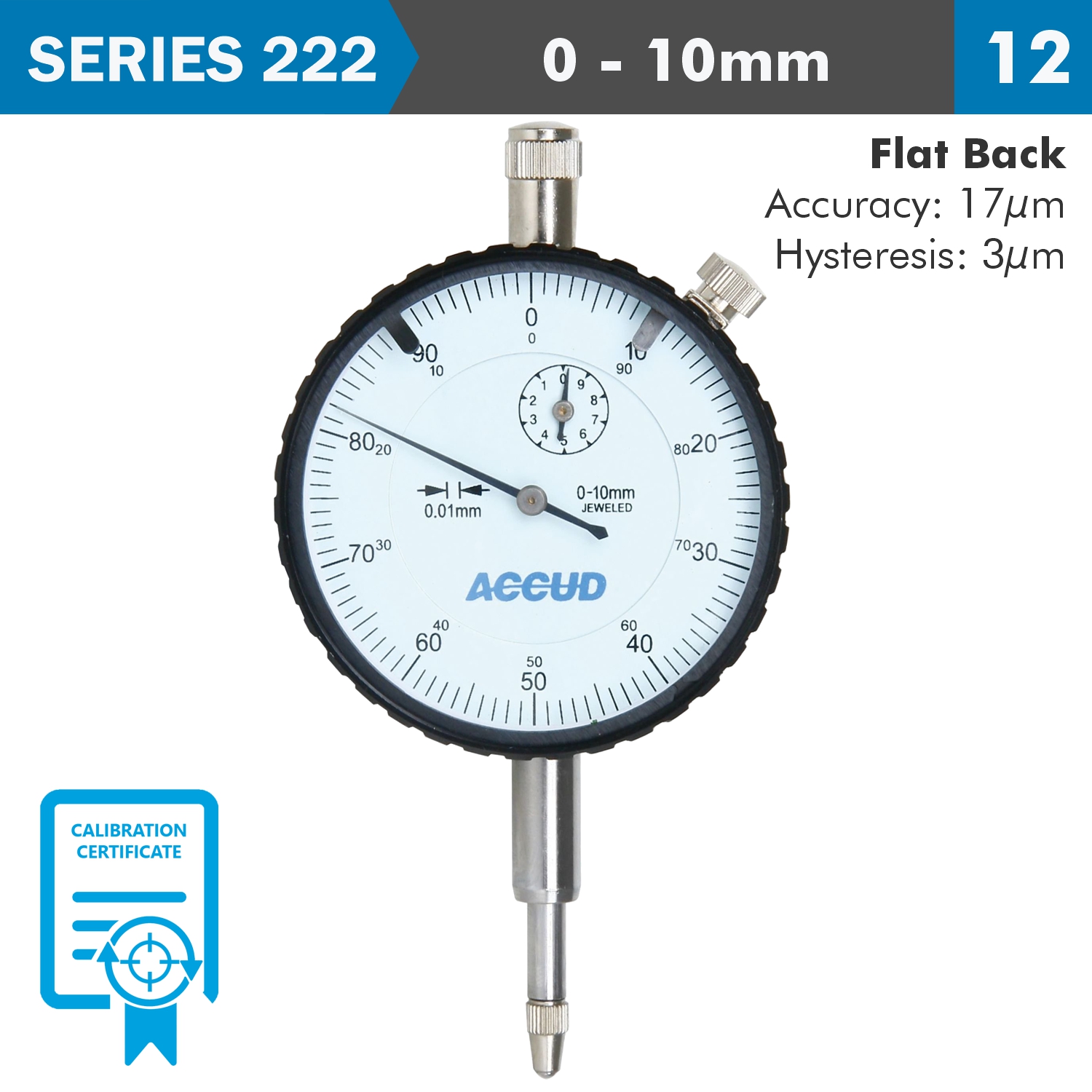 Dial Indicator With Calibration Certificate