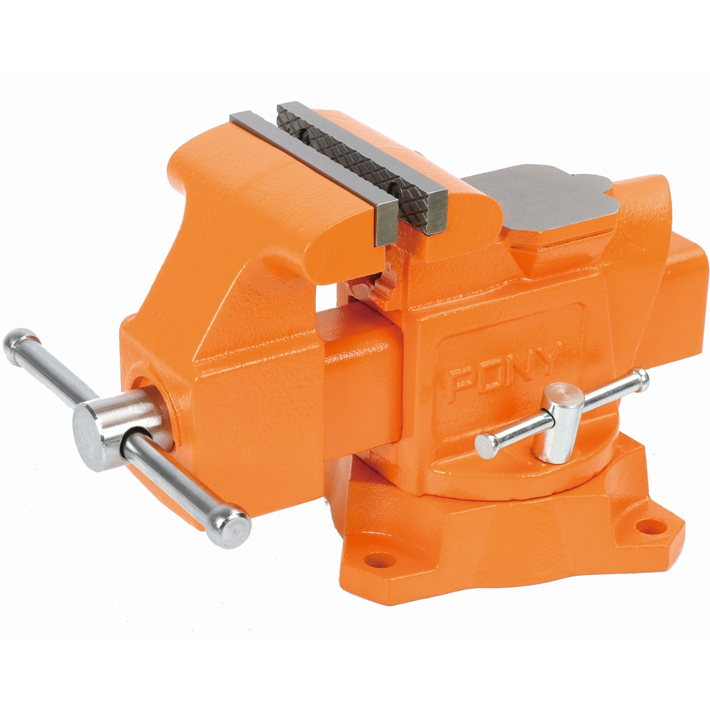 Pony Heavy-Duty Workshop Bench Vice Swivel Base