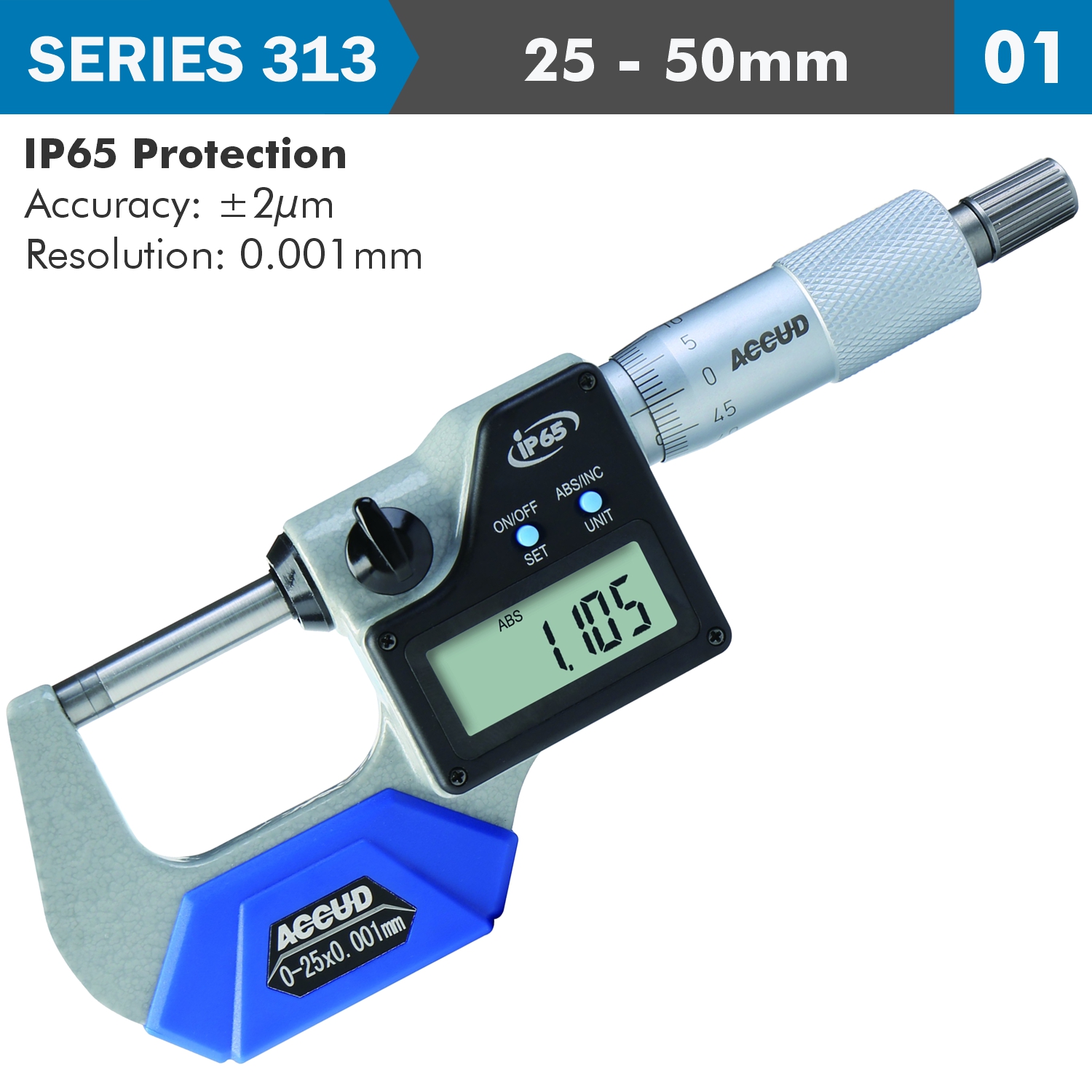 Dig. Outside Micrometer 0.001mm Res.
