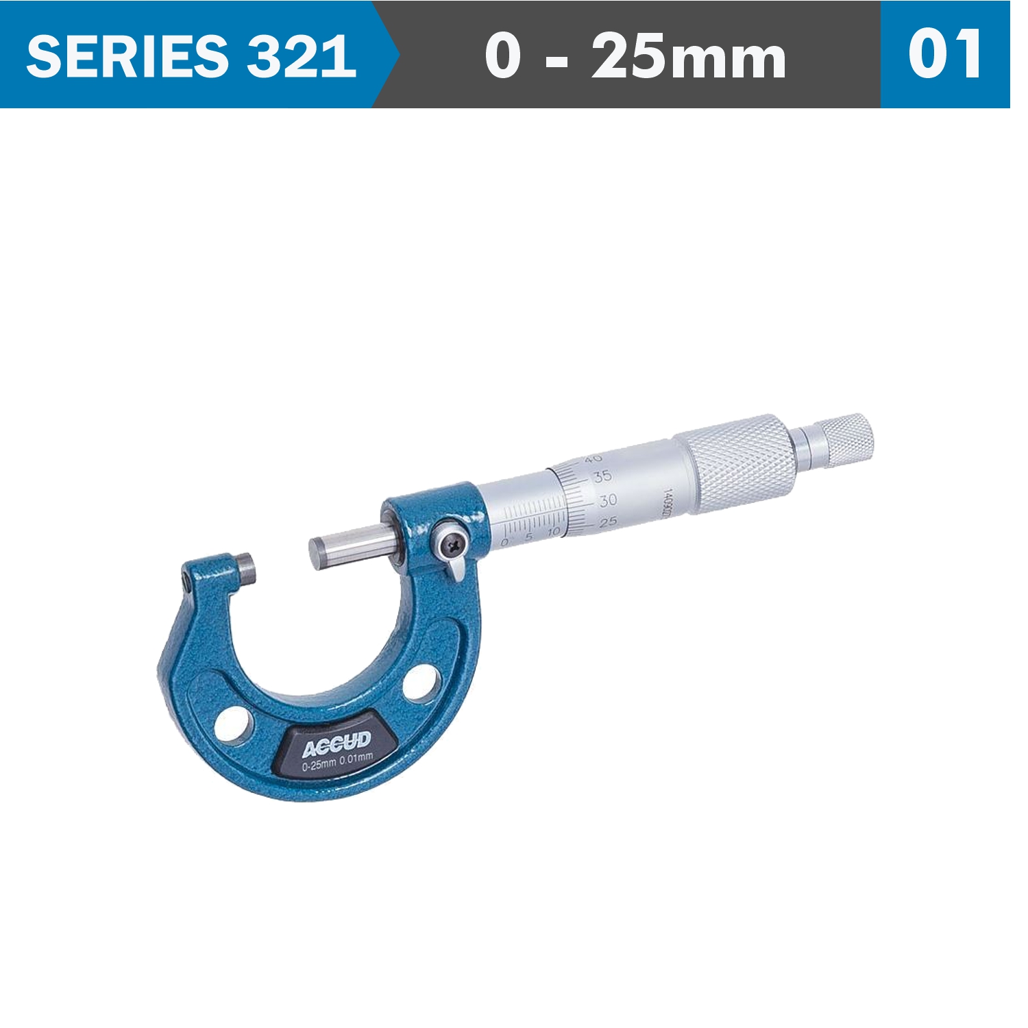 Outside Micrometer Acc. 0.01mm Grad.