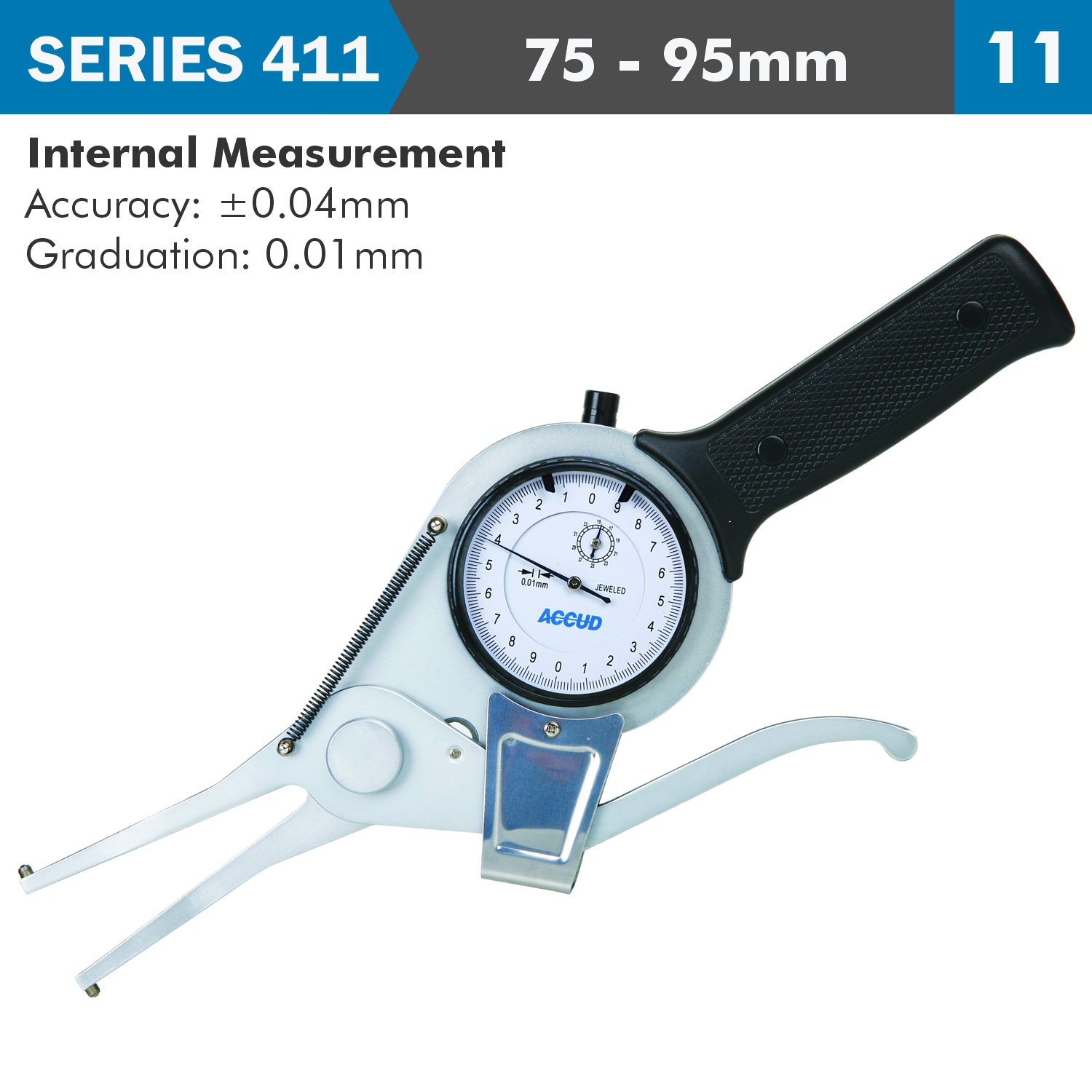 Int. Dial Caliper Gauge 0.04mm Acc. 0.01mm Grad. Jaw Length