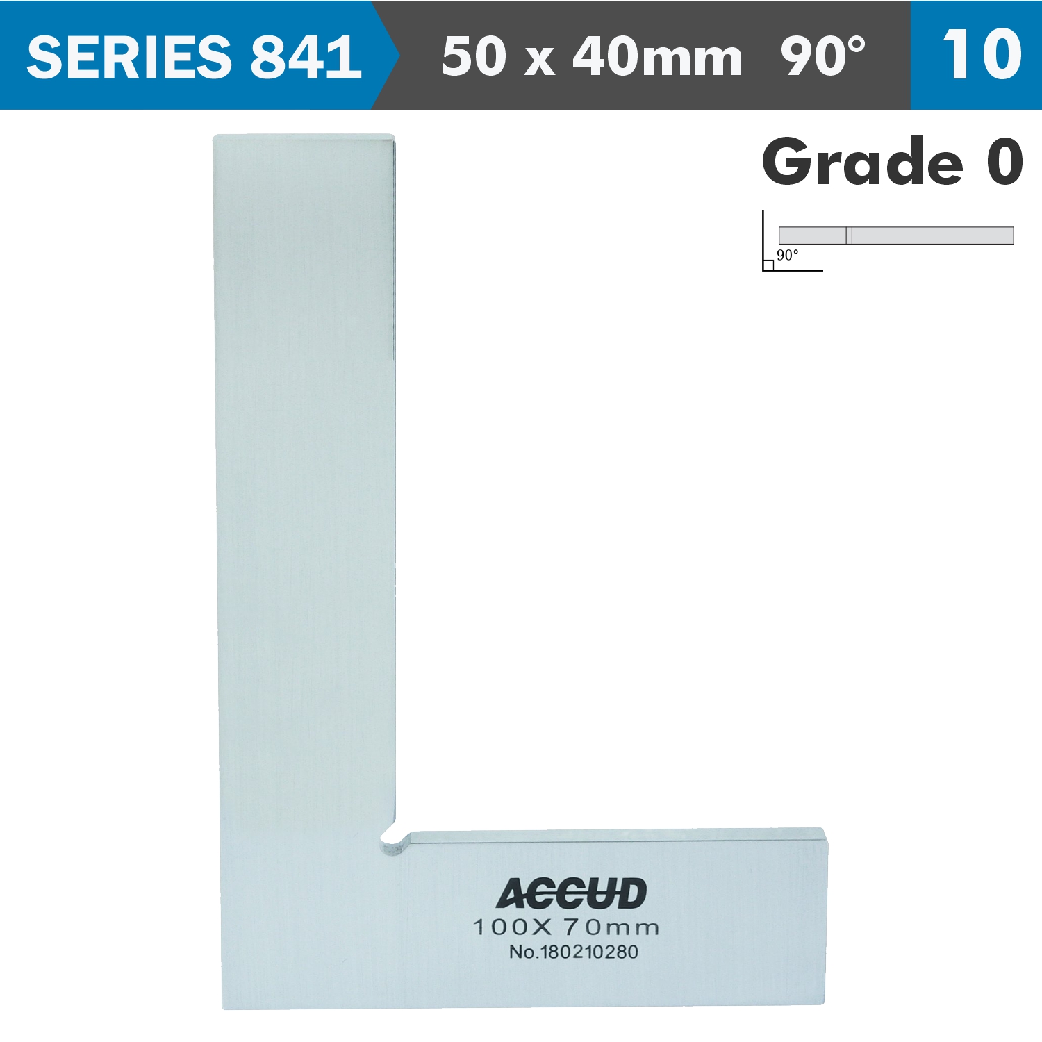 Flat Edge Square 90 Deg. Grade 0