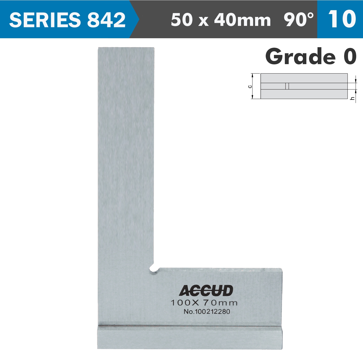 Flat Edge Square 90 Deg. Wide Base Din875
