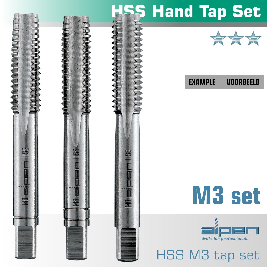 Hand Tap Set In Pouch Hss Pitch