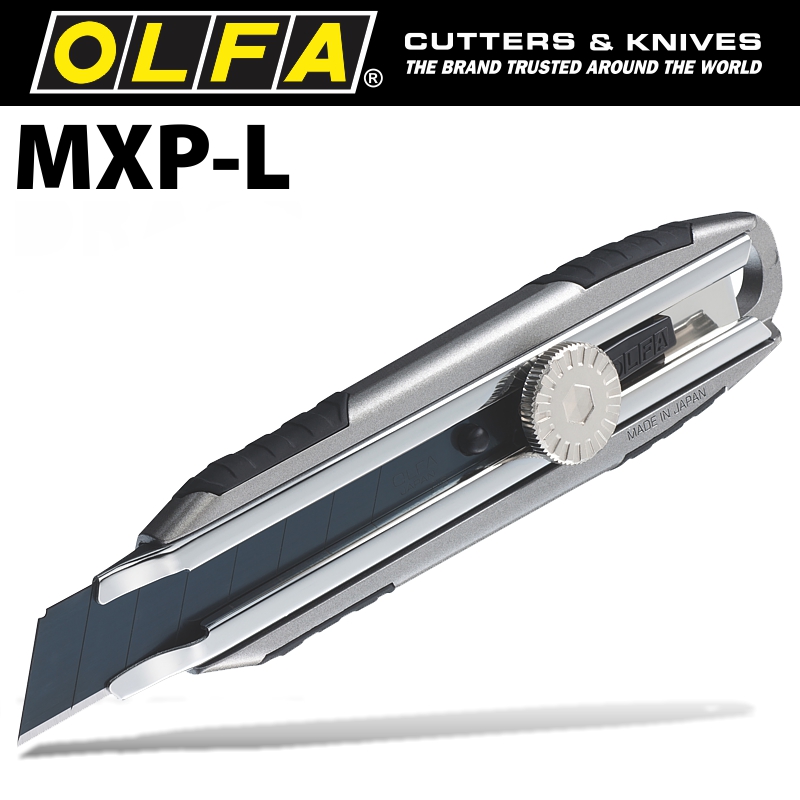 Olfa Cutter 18mm With Blade Wheel Lock + Excelblack Blade