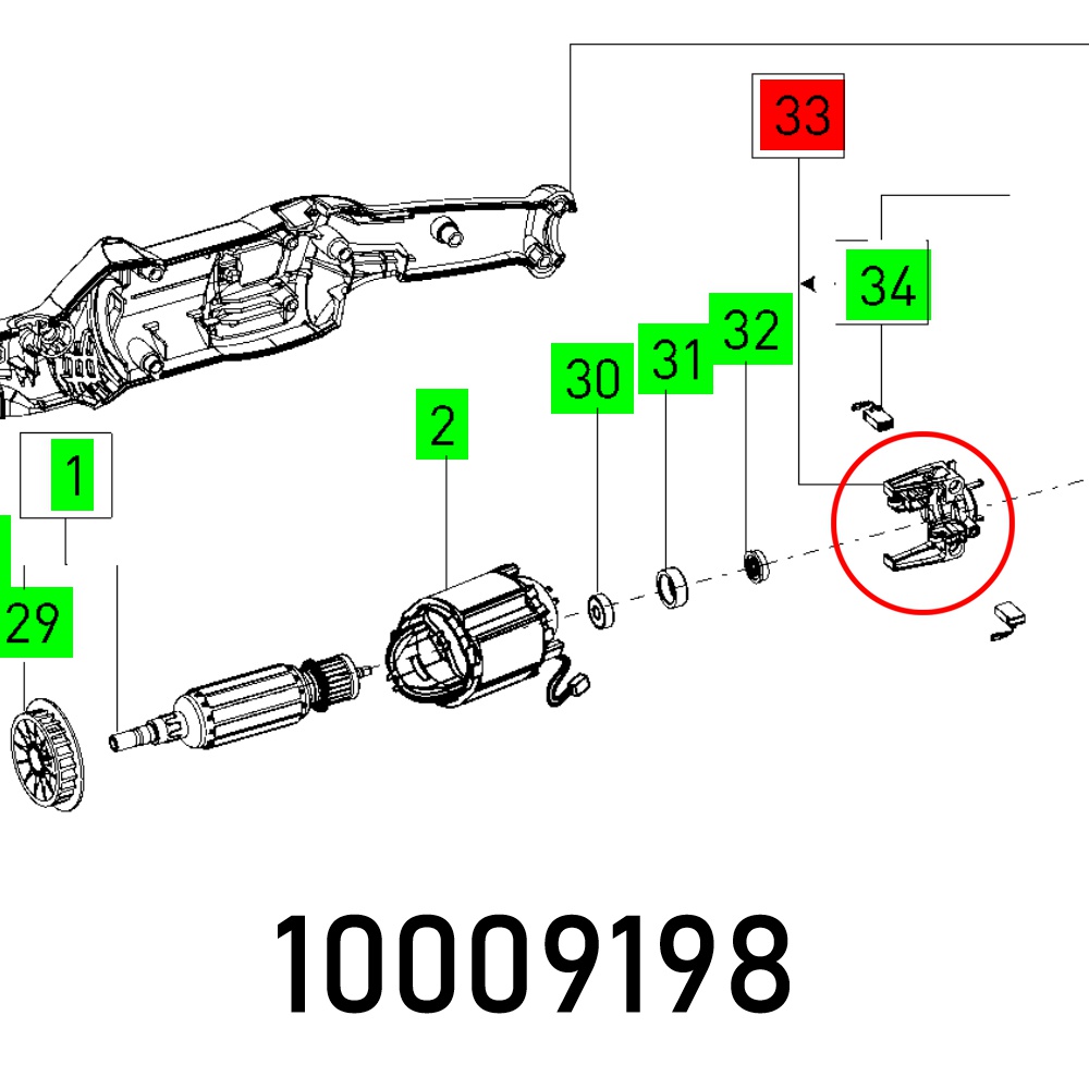 Festool Bearing Bridge RAP 150 FE SHINEX Rotary Polisher Spare Part