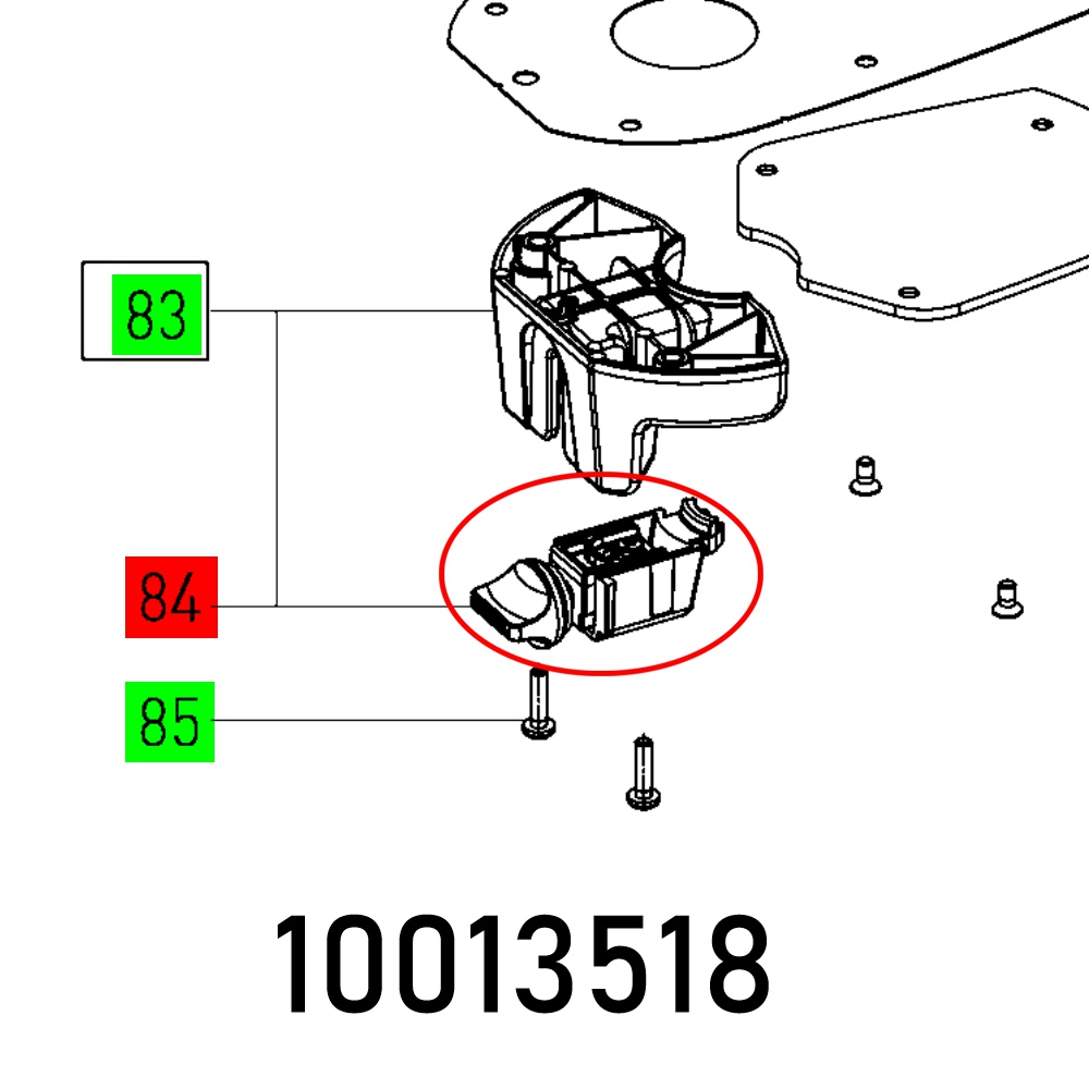 Festool 10013518 Router Brake Spindle Lock for MFK700