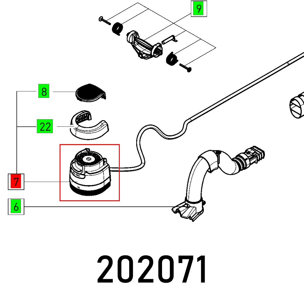 Festool Motor Unit LHS-E 225 230V PLANEX Long-Reach Sander Spare Part