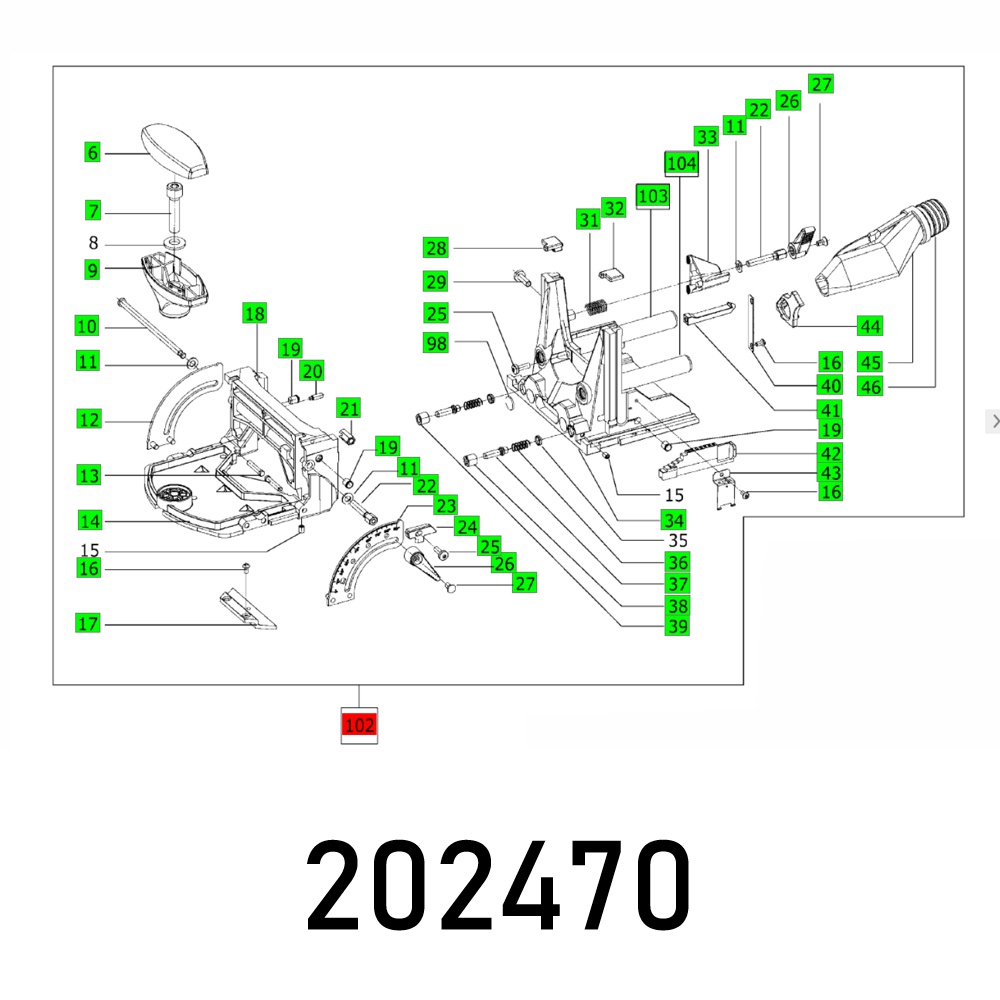 Festool DF 500 Q DOMINO Replacement Guide Frame