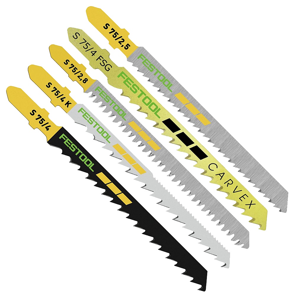 Festool STS-Sort/25 W 25-Piece Wood Jigsaw Blade Set