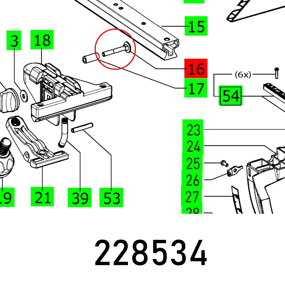 Cup Square Bolt Din