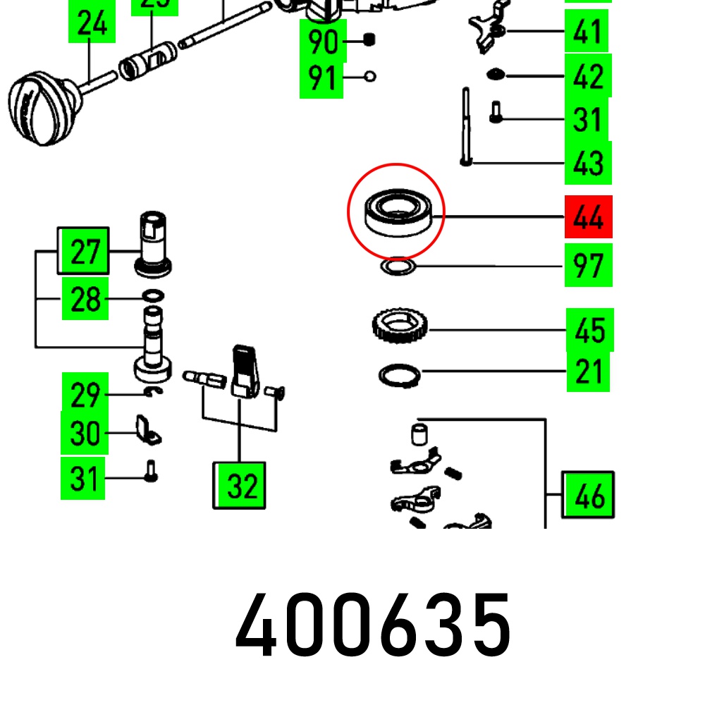 Festool Ball Bearing OF 2000/1 6005 DIN 625 Router Spare Part