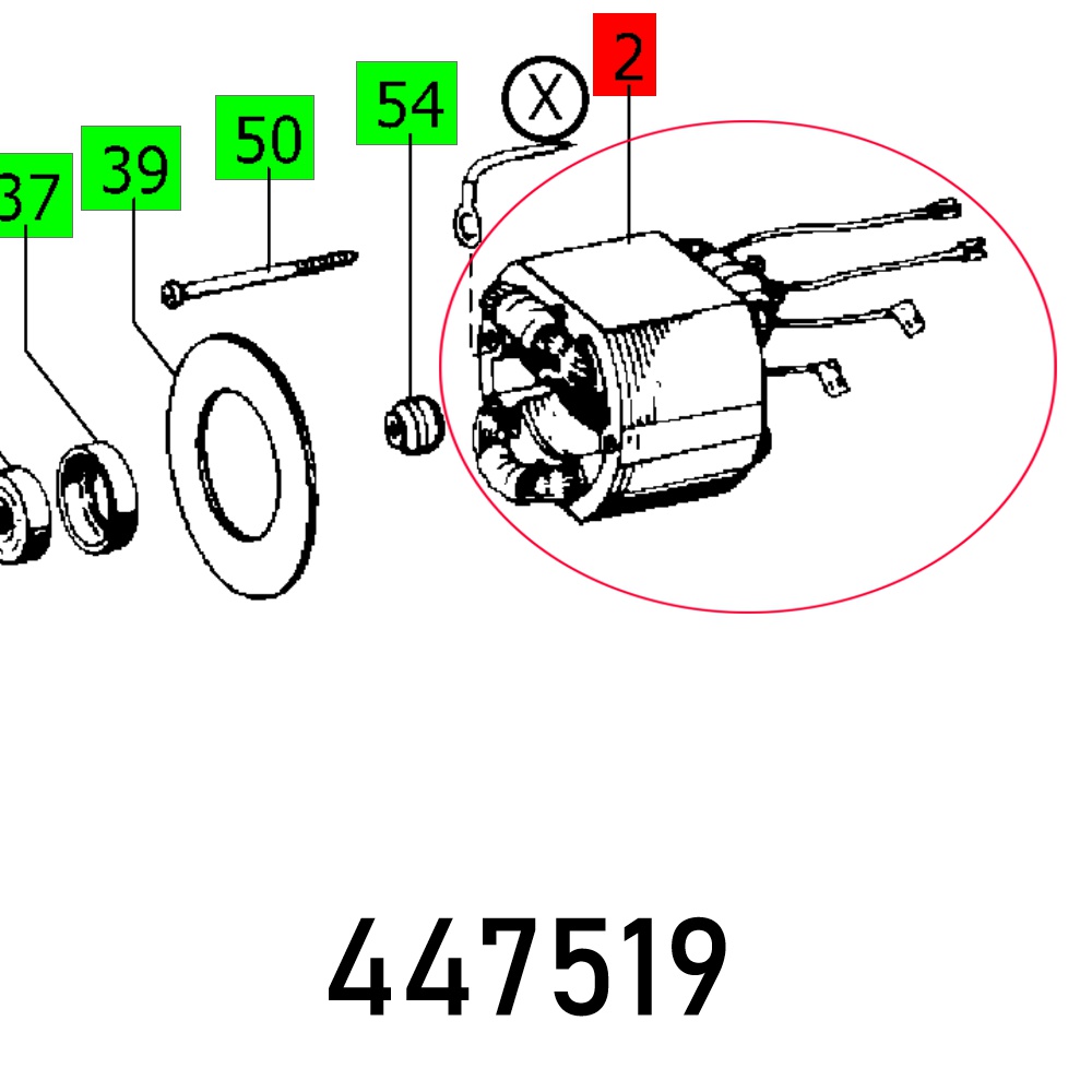 Festool Field Assembly WS 180.04.E 256.641 Rotary Sander / Polisher Spare Part
