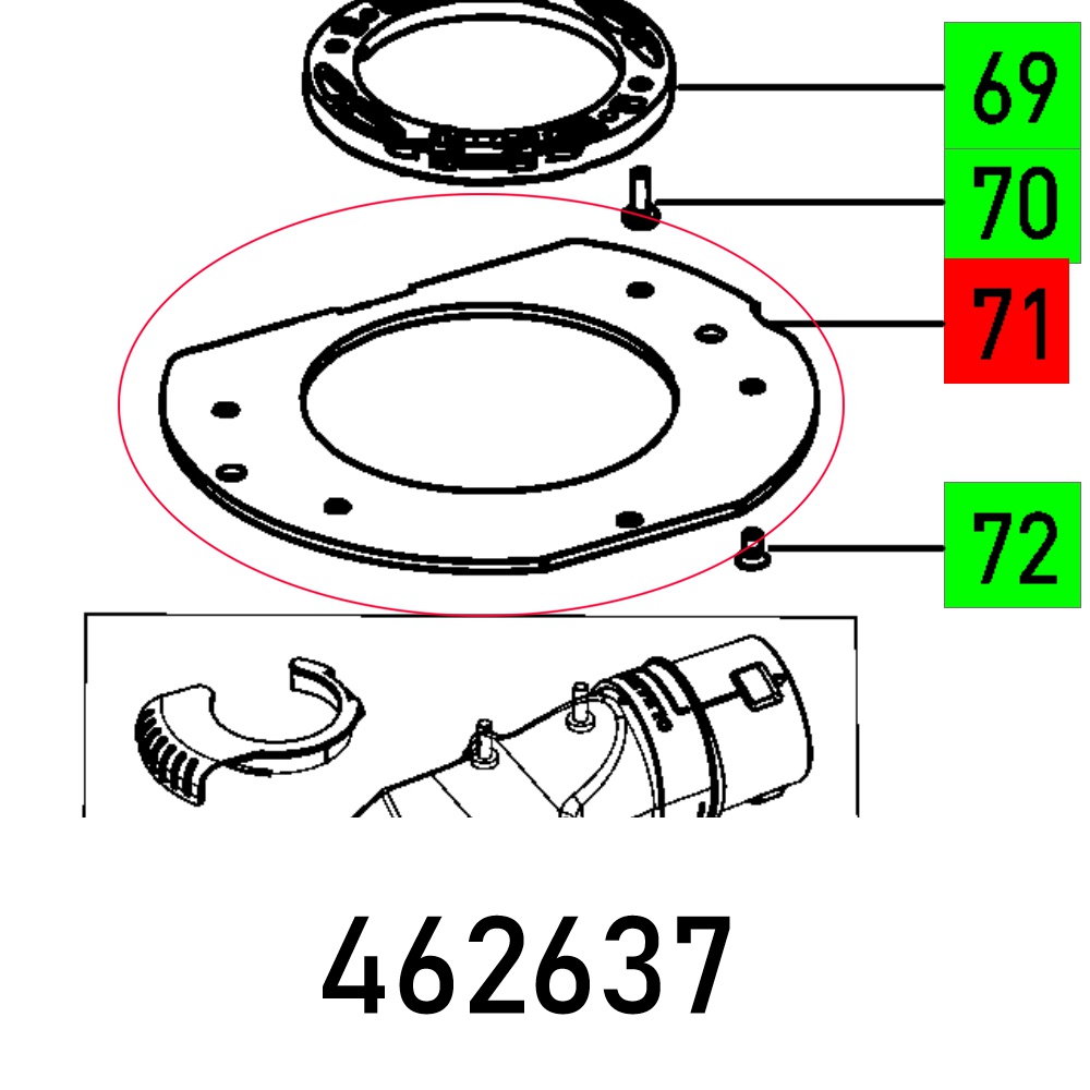 Festool Plate OF 1400 EBQ Router Spare Part