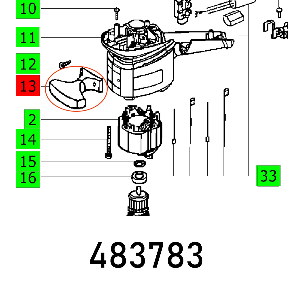 Handle Rs 1 Vollst.