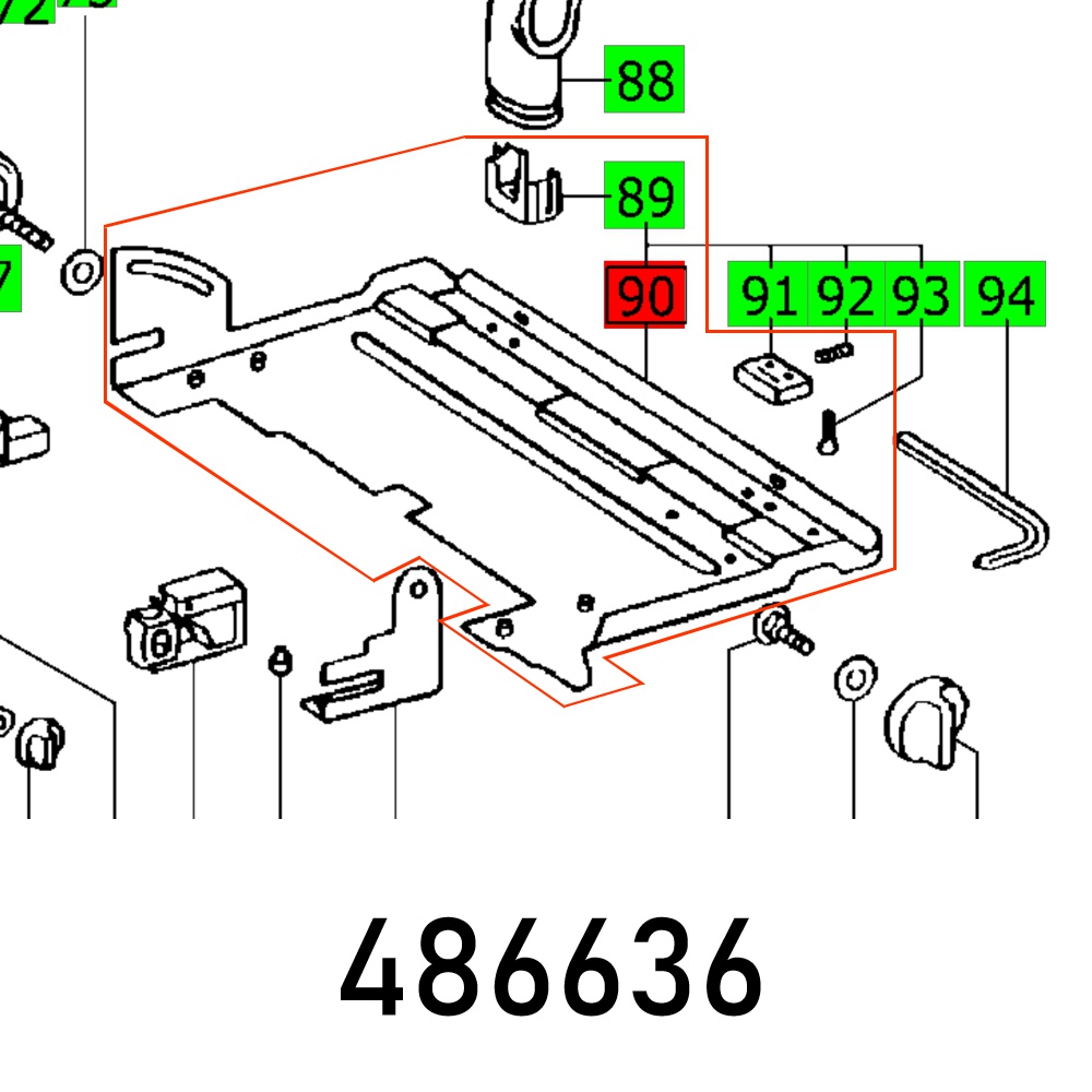 Festool Guide Plate AT 65 E Circular Saw Spare Part