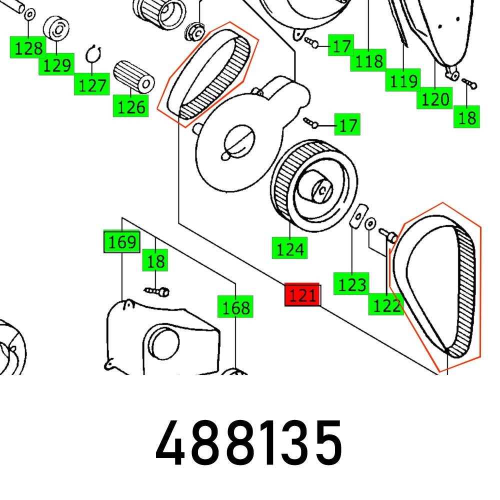 Festool Cog Belt CS 70 EB PRECISIO Trimming Saw Spare Part
