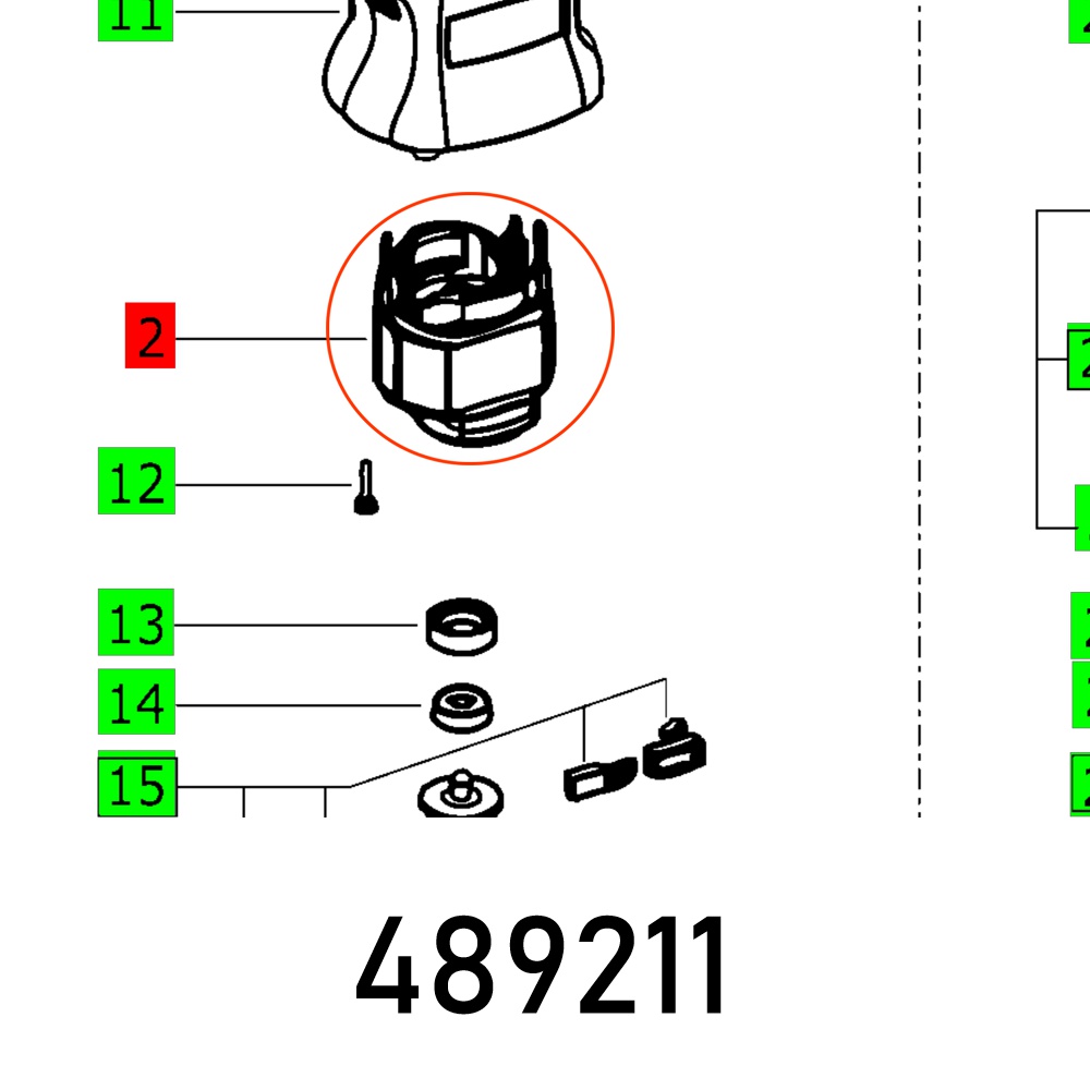 Festool Field Coil RS 400 230V Sander Spare Part