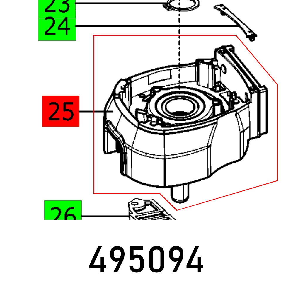 Festool Casing OFK 700 EQ Edge Router Spare Part – 495094